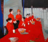 Inga Aru_Table 3_2011_oil on canvas_160 x 180 cm